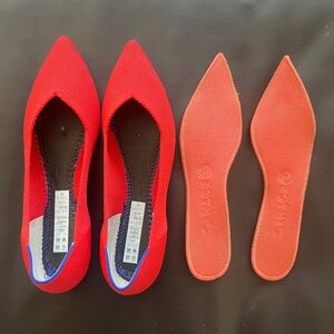 Rothy’s Points, Flame, size 10, good condition